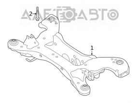 Suport spate Infiniti QX50 19- FWD cu silentblocurile crăpate