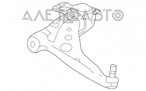 Рычаг нижний передний правый Infiniti QX50 19- новый OEM оригинал