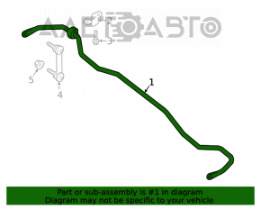 Stabilizator spate pentru Infiniti QX50 19-23 mm