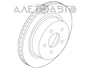 Disc frana spate dreapta Infiniti QX50 19-305mm nou original OEM