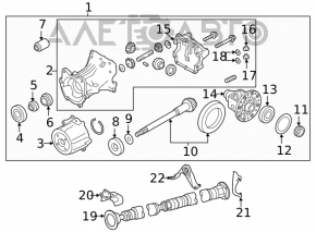 Diferențialul spate reductor Infiniti QX50 19-