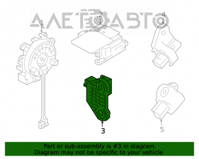 Senzație de aerbag spate stânga Infiniti QX50 19-