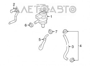 Моторчик охлаждения вспомогательный VW Passat b8 16-19 USA 3.6