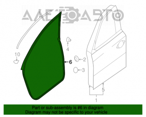 Garnitură ușă dreapta față Nissan Pathfinder 13-20