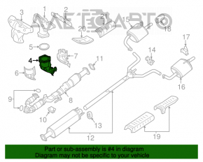 Convertor catalitic frontal Nissan Pathfinder 13-20