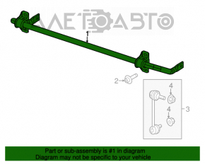 Stabilizator spate Jeep Cherokee KL 14-18 awd off road 20mm