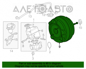 Amplificator de vidare pentru vacuum Jeep Cherokee KL 14-18