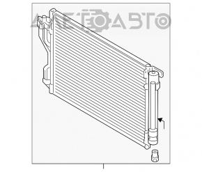 Condensator radiator aer conditionat Kia Optima 14-15 rest 2.4 nou original OEM