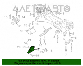 Suport cutie de viteze manuală VW Jetta 19- 2 piese