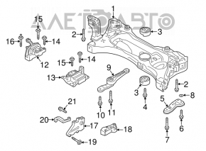 Suport cutie de viteze manuală VW Jetta 19- 2 piese