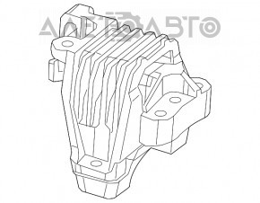 Подушка двигателя правая Jeep Cherokee KL 14- 3.2