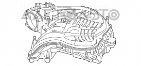 Коллектор впускной Jeep Cherokee KL 14- 3.2