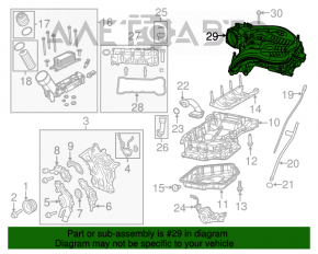 Colector de admisie Jeep Cherokee KL 14- 3.2