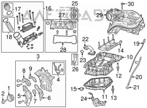 Colector de admisie Jeep Cherokee KL 14- 3.2