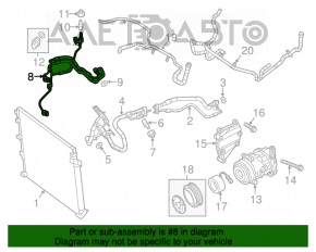 Tubul de aer condiționat lung pentru Jeep Cherokee KL 14-18 3.2