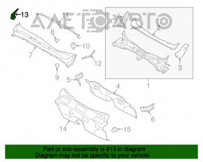 Garnitura ștergătoarelor de parbriz stânga Subaru Forester 14-18 SJ, nouă, originală OEM