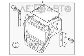 Магнитофон радио дисплей Hyundai Santa FE Sport 14 дорест