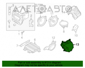 Сабвуфер Hyundai Santa FE Sport 13-18 JBL