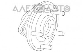 Butuc roata dreapta fata Jeep Cherokee KL 14-