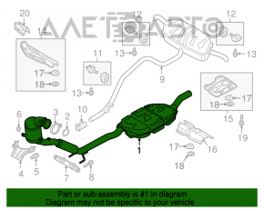 Downpipe cu catalizator VW Tiguan 18-awd