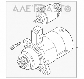 Стартер VW Tiguan 18-