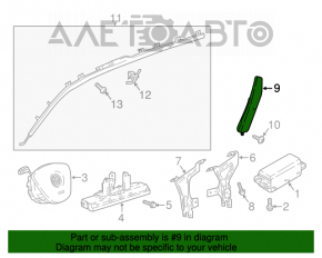 Подушка безопасности airbag сидения левого VW Tiguan 18-