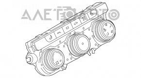 Controlul climatizării VW Tiguan 18- cu încălzirea scaunelor