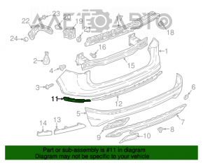 Moldura bara spate dreapta VW Tiguan 18-