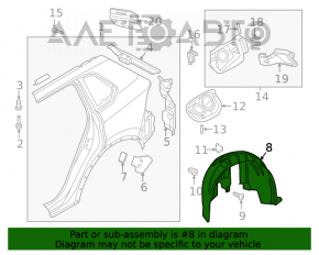 Aripa spate dreapta VW Tiguan 18-