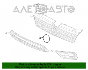 Grila radiatorului VW Tiguan 18-