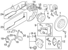 Mufa spate dreapta VW Tiguan 18-