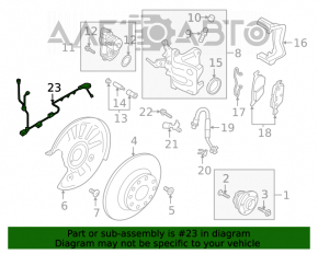 Cablu senzor ABS spate dreapta VW Tiguan 18-