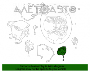 Butoanele de control de pe volanul Ford Focus mk3 15-18 restyled