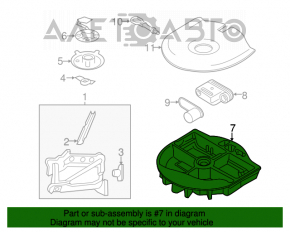 Spumă de polistiren sub instrumentul Ford Fusion mk5 13-20 hibrid, ruptură