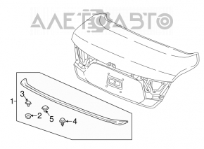 Capacul portbagajului Honda Accord 18-22