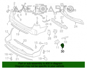 Senzor de parcare spate pentru Kia Sorento 10-15 fără inel.