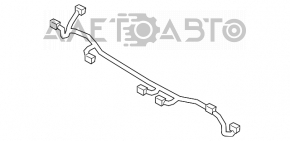 Montarea barei spate Kia Sorento 14-15 cu loc pentru senzori de parcare.