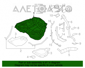 Rezervorul de combustibil pentru Subaru Outback 15-19