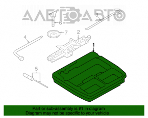 Spumă de polistiren sub instrumentul Subaru Legacy 15-19 crăpată.