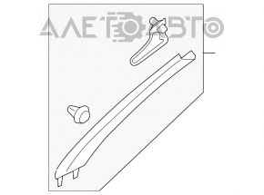 Capacul amortizorului frontal stânga Subaru Outback 15-19 gri, pentru curățare