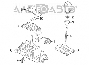 Шифтер КПП Subaru Outback 15-19