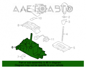 Schimbătorul de viteze al cutiei de viteze Subaru Outback 15-19