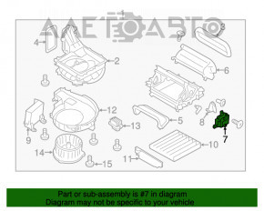 Motorul actuatorului pentru unitatea de control a încălzirii și aerului condiționat pentru Subaru Outback 15-19.