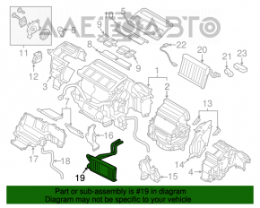 Radiatorul încălzitorului pentru Subaru Outback 15-19