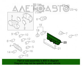 Controlul climatizării manual al Subaru Legacy 15-19 zgârieturile