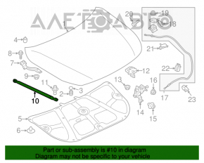 Amortizor capota dreapta Subaru Legacy 15-19 nou original OEM