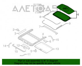 Geam complet Subaru Legacy 15-19 gri cu perdea gri, pentru curățare chimică