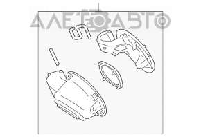 Corpul capacului rezervorului de combustibil Subaru Legacy 15-19