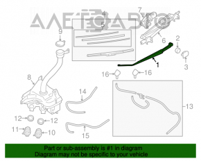 Поводок дворника правый Subaru Outback 15-19