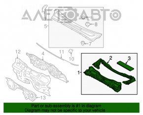 Placa de protecție metalică pentru Subaru Outback 15-19